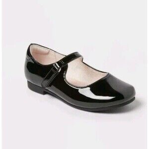 Cat & Jack Toddler Girls Marie Mary Jane Dress Shoes Patent Leather Flat Size 7
